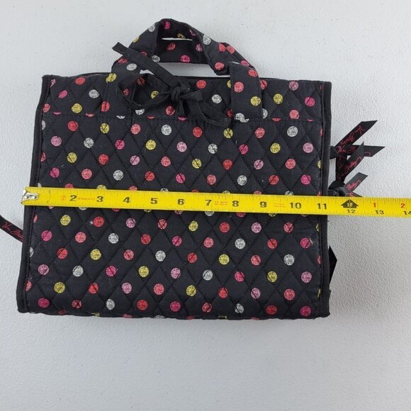 Vera Bradley Havana Hanging Organizer Travel Cosmetic Bag Polka Dots Zipper - Picture 9 of 12